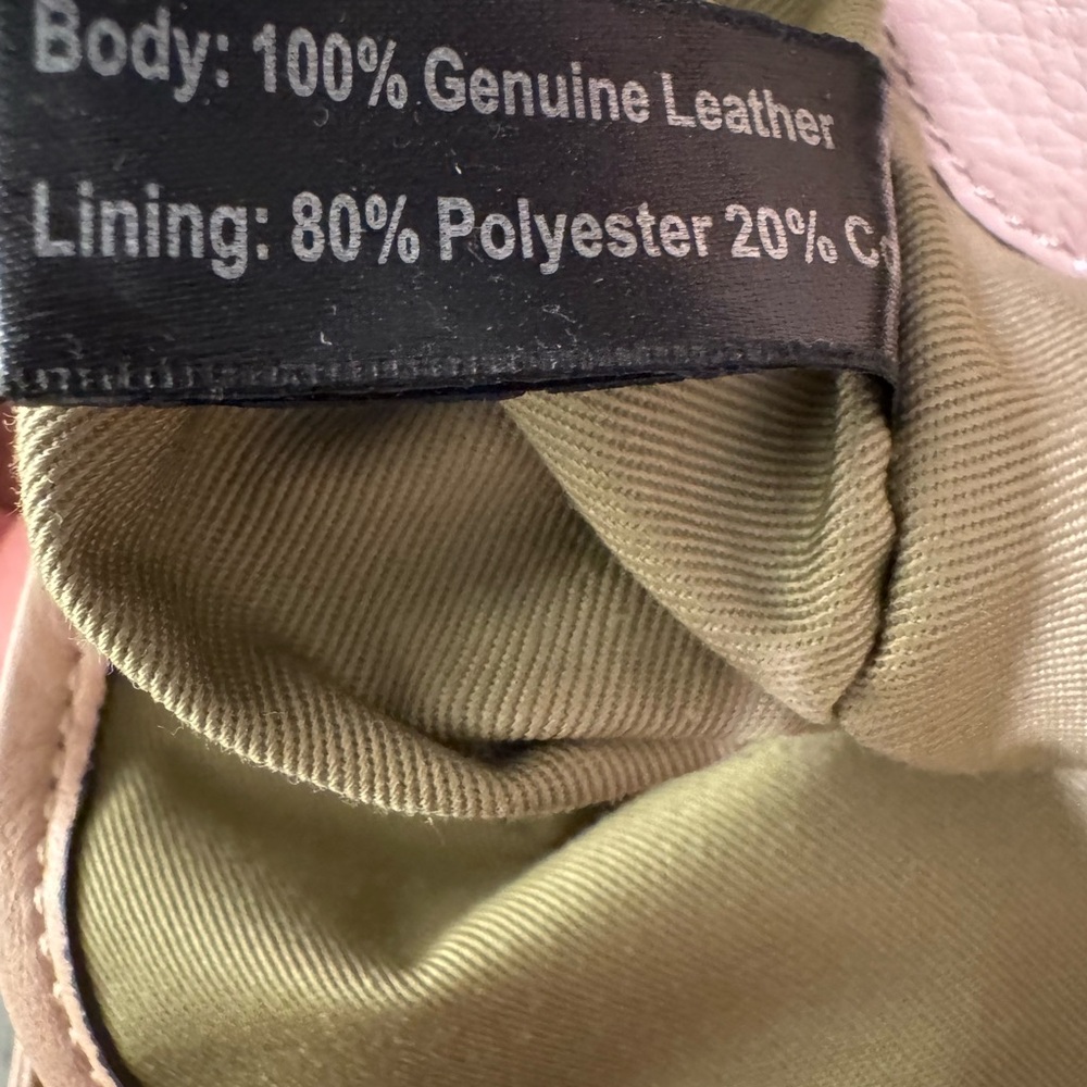 Chic Blush Leather Women's Backpack - image 7